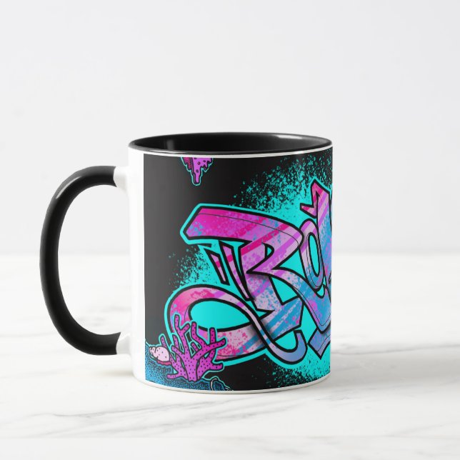 Taza Mug Aqua Rokin noir (Izquierda)