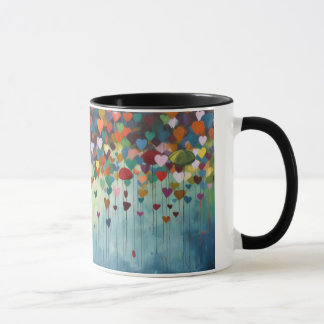 Taza Mug art abstrait coeur