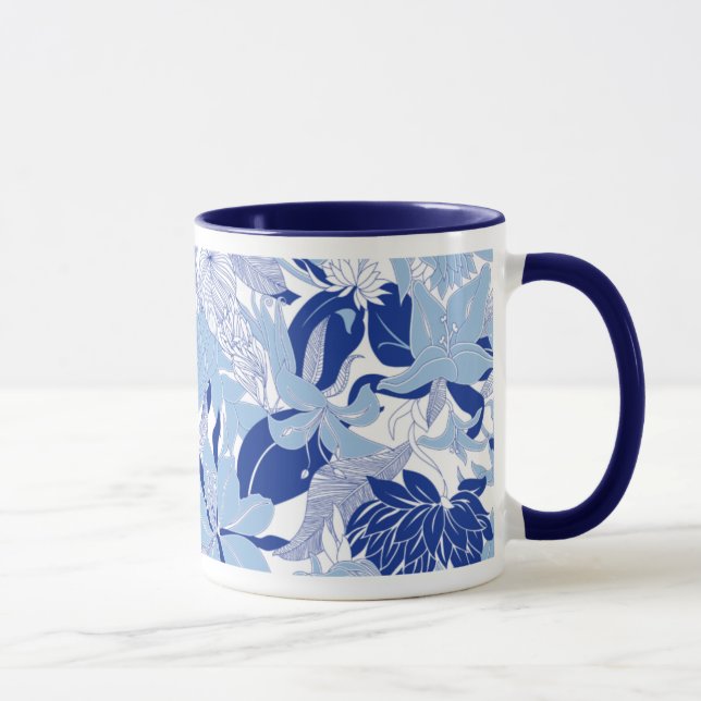 Taza Mug azul "Contour Hawaii" de Hawái (Derecha)