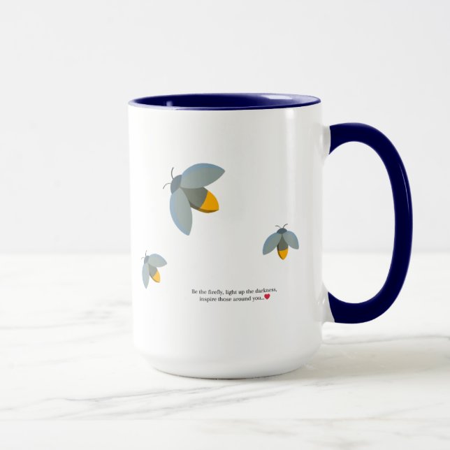 Taza Mug azul de luciérnaga (Derecha)