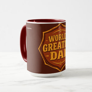 Taza Mug Badaleta del Mejor Papá del Mundo Retro Pers