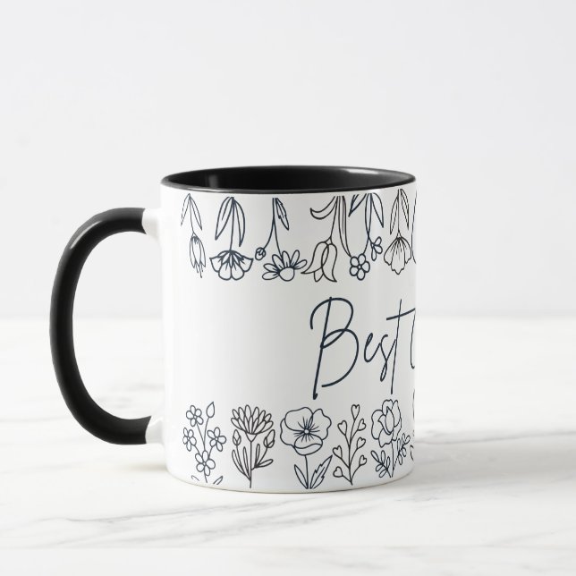 Taza Mug Best Grandma Wildflowers (Izquierda)