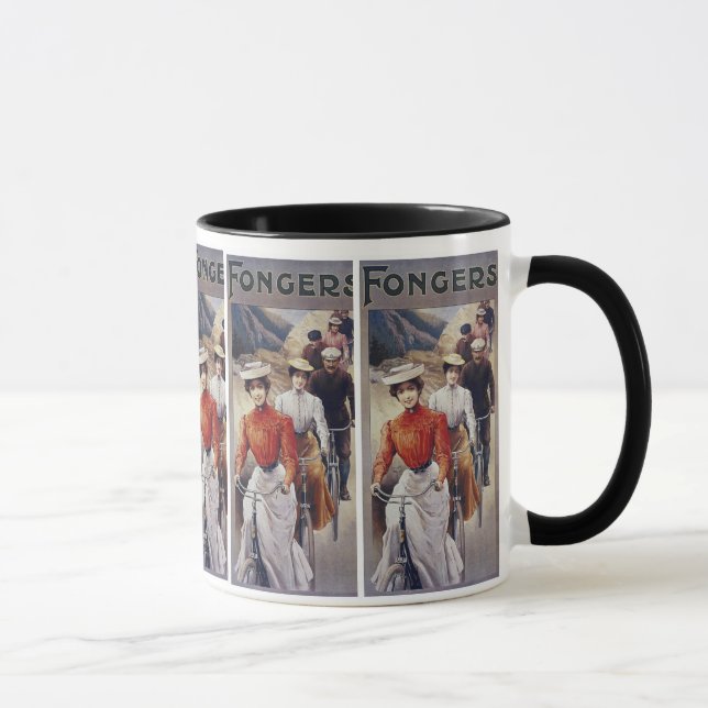 Taza Mug: Bicicletas de época - Ciclos Fongers (Derecha)