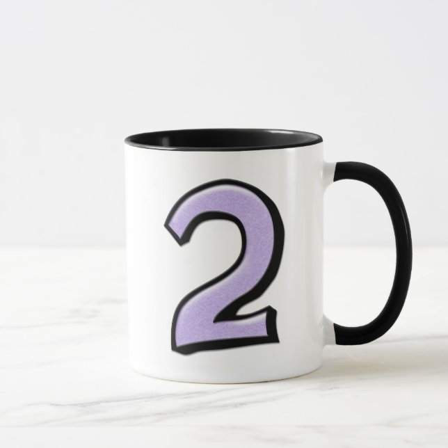 Taza Mug blanco de lavanda número 2 (Derecha)