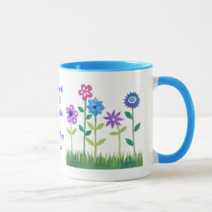 Taza Mug Boda de 'poder de las flores' personalizado