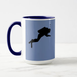 Taza Mug - Buceadores y tortugas