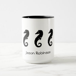 Taza Mug - Caballos marinos