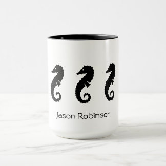 Taza Mug - Caballos marinos