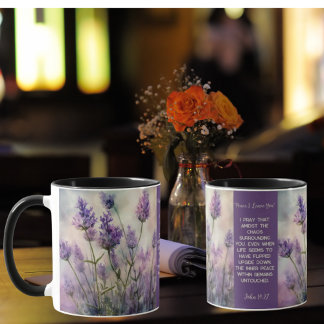 Taza Mug Campos de lavanda tranquilos Personalizable Mu