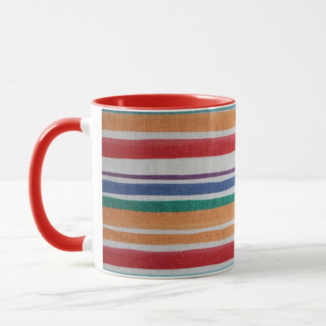 Taza Mug cerámica rayada (Izquierda)