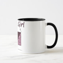 Taza Mug. Chica de bolso zebra