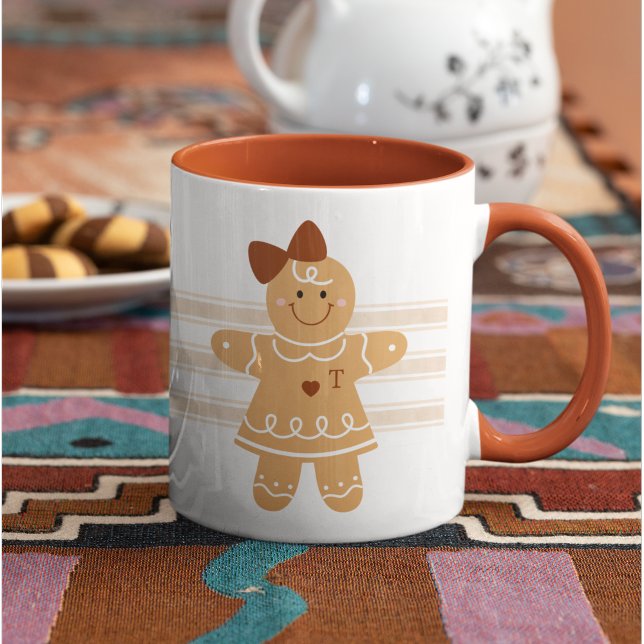 Taza Mug Chica de pan de jengibre personalizado con mon (Subido por el creador)