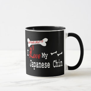 Taza Mug Chin japonés (me encanta)