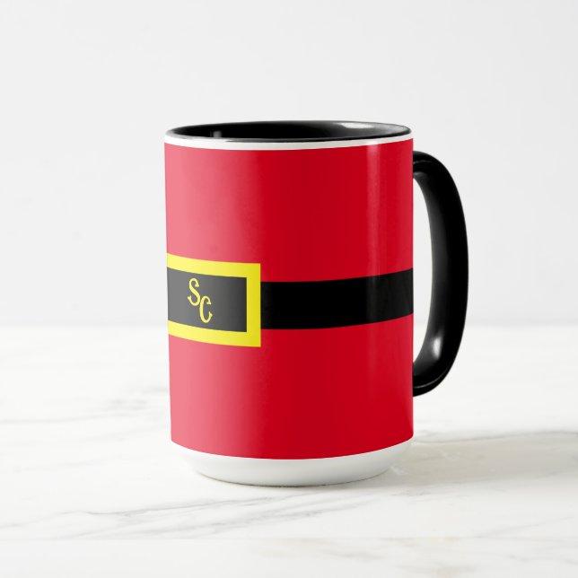 Taza Mug - Cinturón de Santa y hebilla (Anverso derecho)