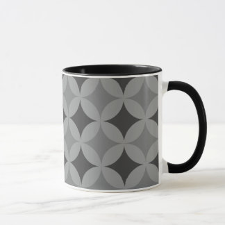 Taza Mug - Círculos y diamantes en negro