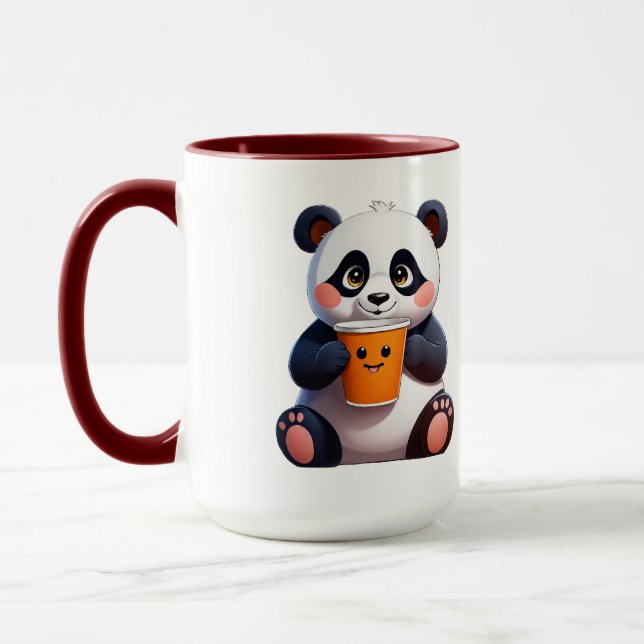 Taza Mug. Clásica Smiley Panda de 11 onzas (Izquierda)