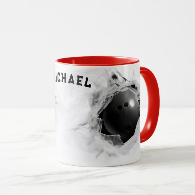 Taza Mug Colectiva de Bowling Personalizada (Anverso derecho)