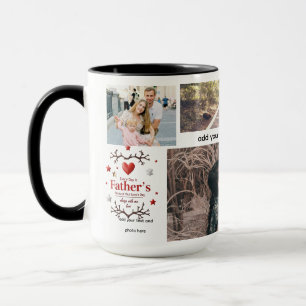 Taza Mug combinada personalizada de 15 oz para papá