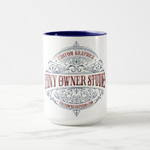Mug combinado con el logotipo Fancy Studio del peq