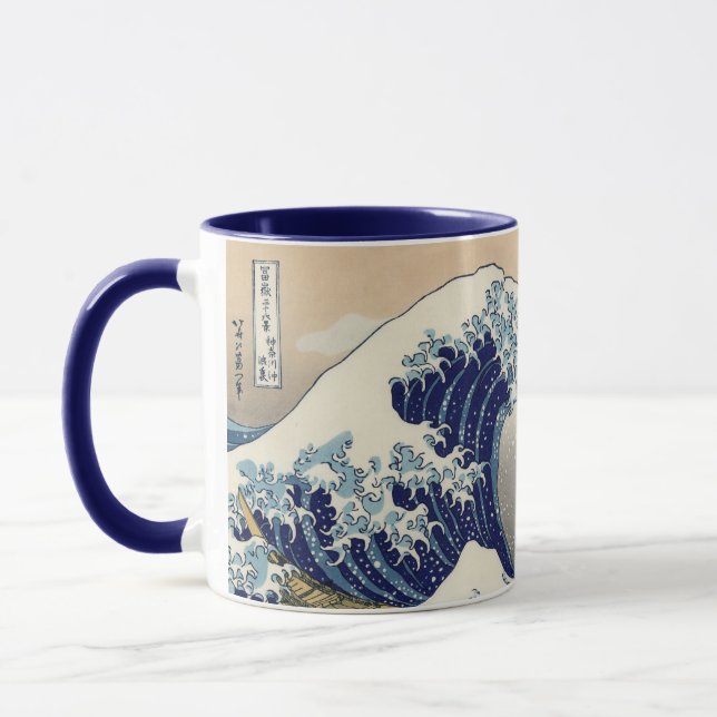 Taza Mug combinado de ondas japonesas (Izquierda)