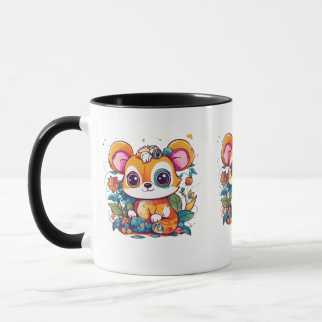 Taza Mug Combo Adorable - 11 oz con Animal Cute (Izquierda)