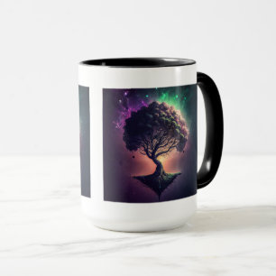 Taza Mug. Combo de árbol en el espacio, 15 oz