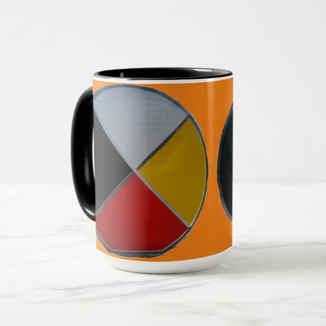 Taza Mug Combo Grande de Rueda de Medicina (Anverso izquierdo)