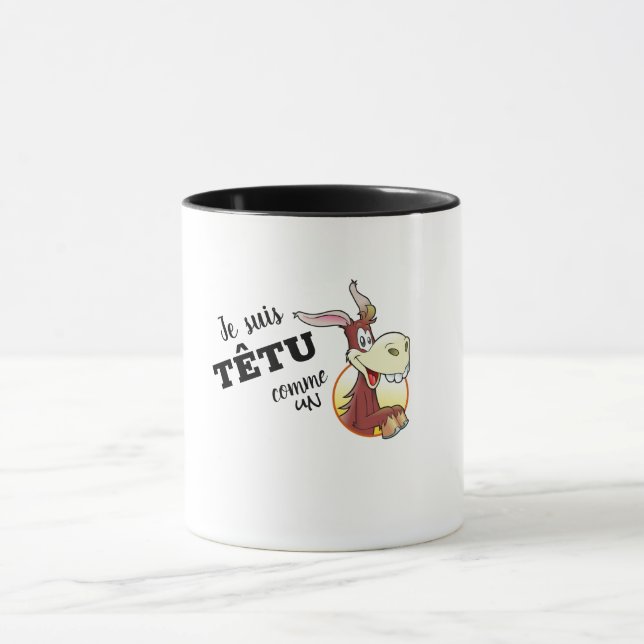 Taza Mug combo "Je suis têtu comme un âne" (Centro)