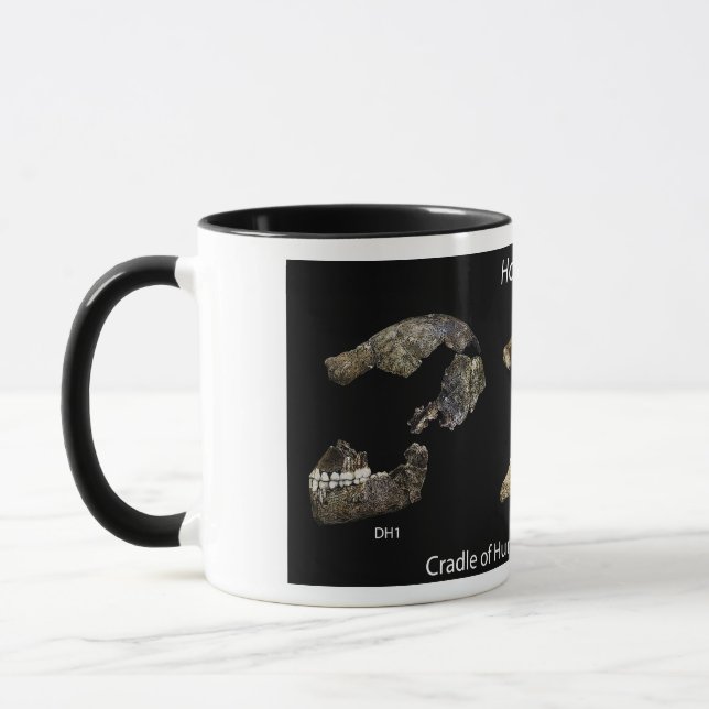 Taza Mug con calaveras del Homo naledi (Izquierda)