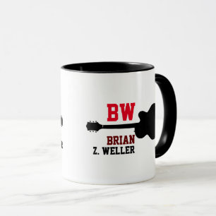 Taza Mug con el nombre de guitarrista de guitarra