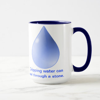 Taza Mug Con El Proverbio Chino Sobre La Persistencia.