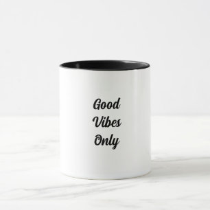 Taza Mug con el título GoodVibes solamente