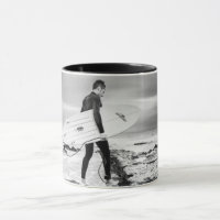 Mug con la imagen del surfista