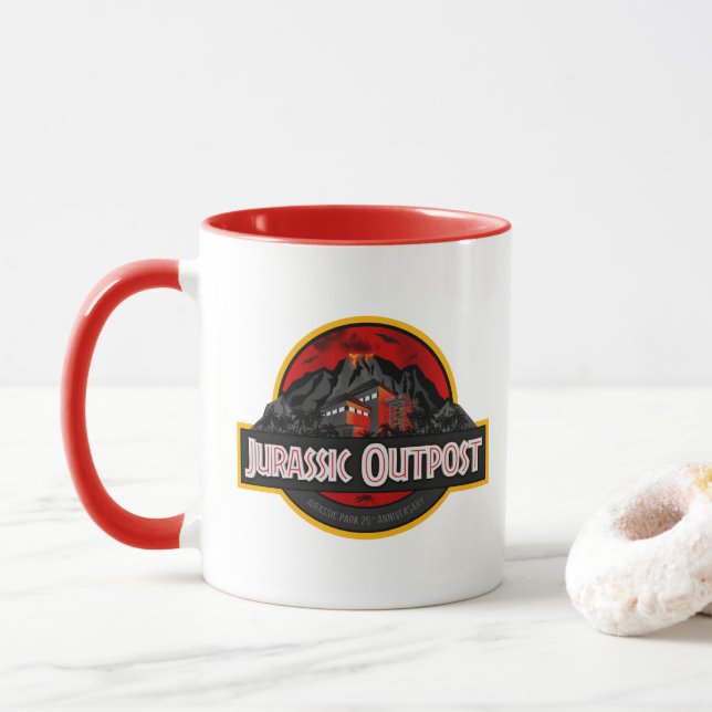Taza Mug con logo jurásico 'clásico del Jurásico' (Con donut)