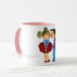 Taza Mug con pareja romántica - Amor