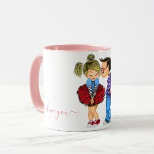 Taza Mug con pareja romántica - Amor