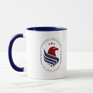 Taza Mug, Constitution Party, Eagle, oval Coffee Mug