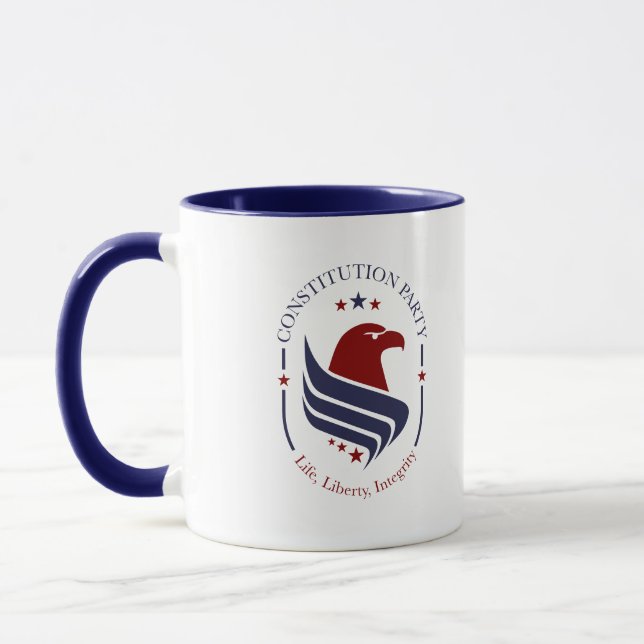 Taza Mug, Constitution Party, Eagle, oval Coffee Mug (Izquierda)