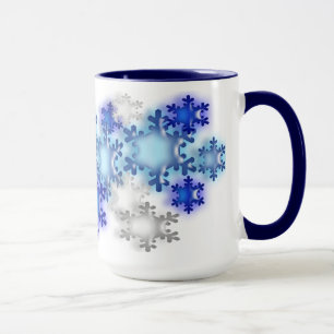 Taza Mug - Copos de nieve