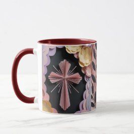 Taza Mug cristiana con cruz de chocolate