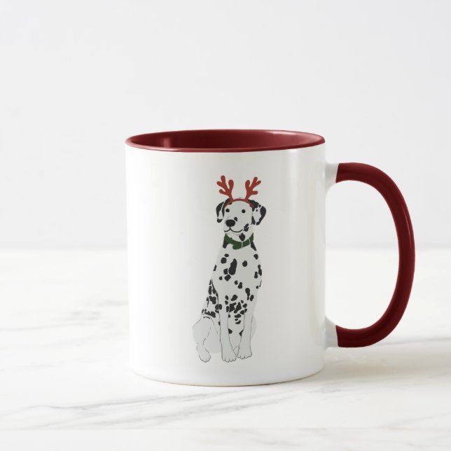 Taza Mug dálmata con la banda de la cabeza de Antler re (Derecha)