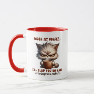 Taza Mug de 11 oz de acento "toque mi café"