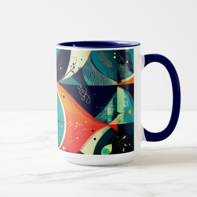 Taza Mug de abstracción gráfica (Derecha)