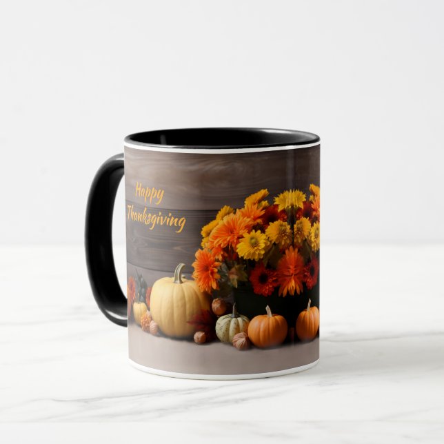 Taza Mug de Acción de Gracias Tradicional (Anverso izquierdo)