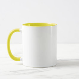 Taza Mug de acento amarillo de 11 onzas para Sips cotid