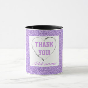 Taza Mug de agradecimiento personalizado y elegante