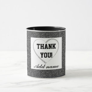 Taza Mug de agradecimiento personalizado y elegante