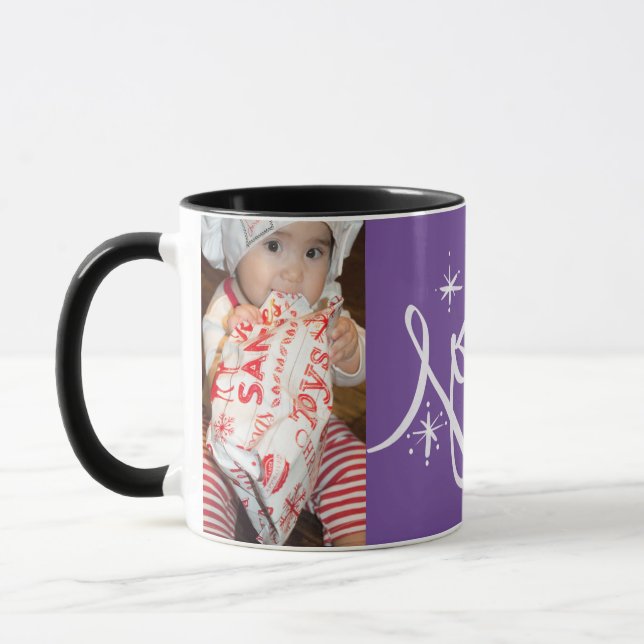 Taza Mug de alegría dibujada a mano con foto (Izquierda)