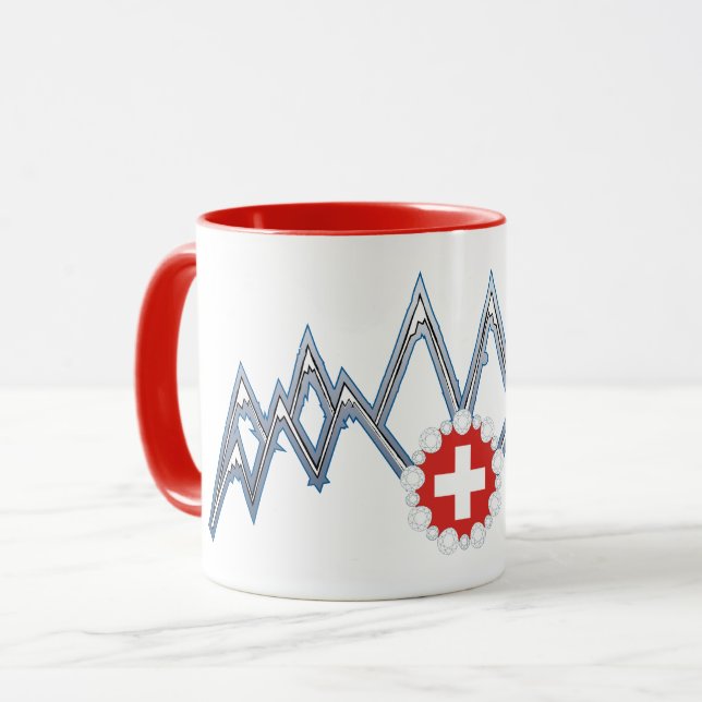 Taza Mug de alpes suizos (Anverso izquierdo)