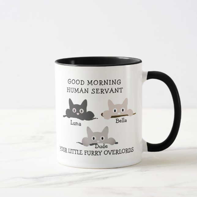 Taza Mug de amante del gato personalizado - regalo Pers (Derecha)
